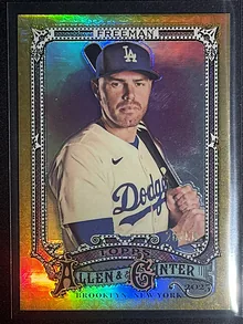 freddie freeman los angeles dodgers numbered 20of50 parallel foil allen ginter