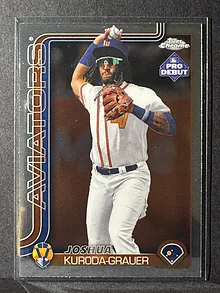 2025_ToppsChromeProDebut_Joshua-Kuroda-Grauer_PDC-35_front.webp